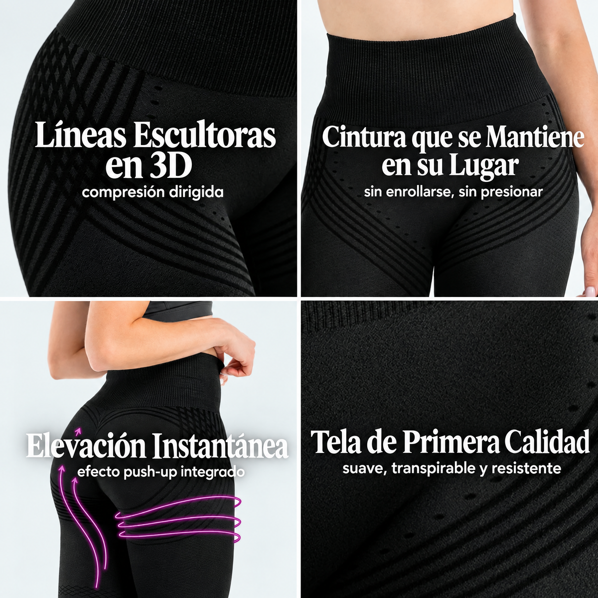 CurvaLift™  - Licras 3D marca silueta